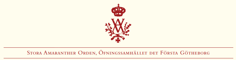 Stora Amaranther Orden - Öfvningssamhället det Första, Götheborg